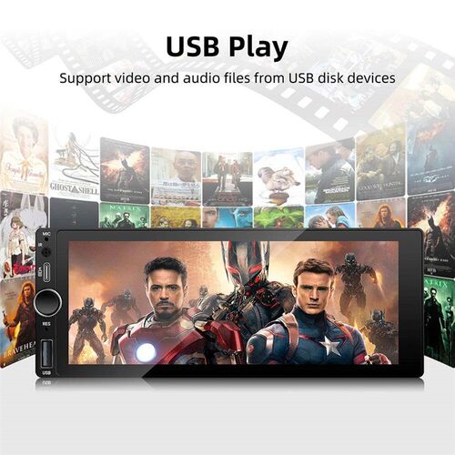 1DIN 6.86inch Universal MP5 Car Radio Support Wireless Carpl
