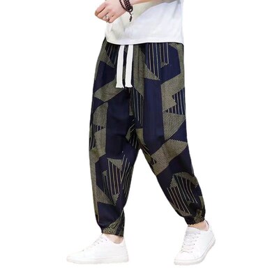 Harlan Pants Mens Summer Thin Thai Radish Pants tendy Loose