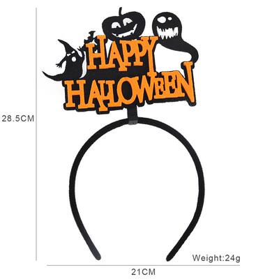 Halloween hairpin headband Pumpkin ghost net headband