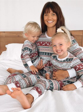 Christmas pajamas family set Xmas striped Couples pyjamas