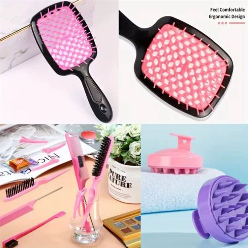 4Pcs/set Hair Styling Comb Set - Includes Rat Tail Edge Brus