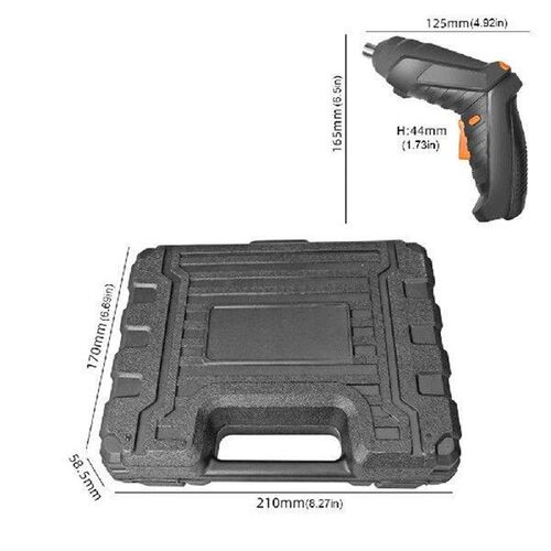 Cordless Screwdriver with Driver Bit Set Rechargeable