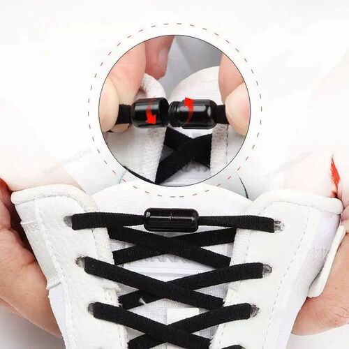 No Tie Shoelaces Semicircle Elastic Shoe Laces For Kids and