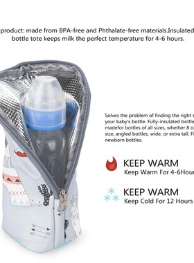 Baby Bottle Bag Portable Mother Feeding Bottle Warmer Baby F