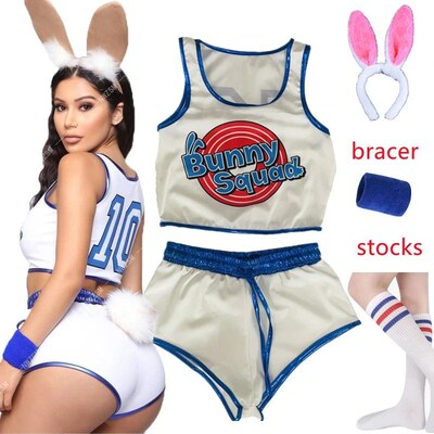 Space Lola Bunny Rabbit Cosplay Costume Disguise Lola Bunny