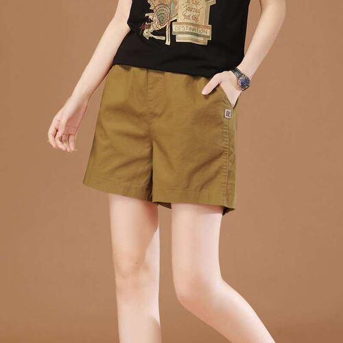Elastic waist casual working shorts for women, summer new st