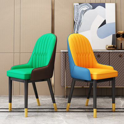 Nordic restaurant Dining chair backrest makeup soft stool