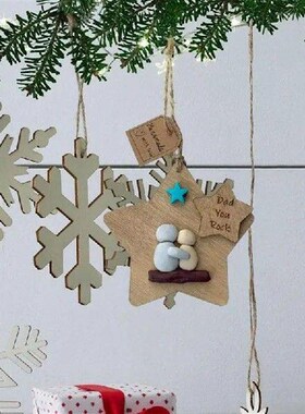 Wooden Cutouts Ornaments Hand Molded Characters Tabletop