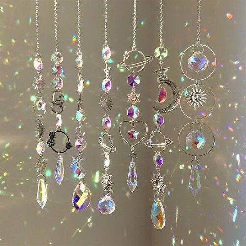 Hanging Crystal Pendant Garden Suncatcher Wind Chimes