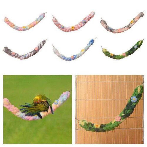 Bird Rope Perch Hanging Cage Accessories Bird Perches Stand