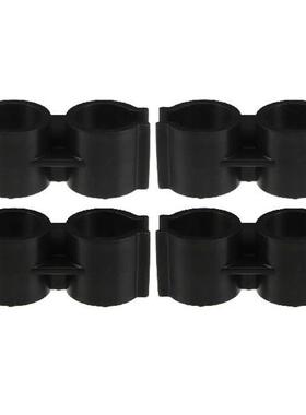 4pcs Dustpan Broom Connecting Buckle Double Tube Plastic