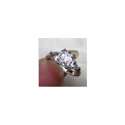 TR239 Luxury NSCD Synthetic  Gem Hot Celebrity Engagement Ri