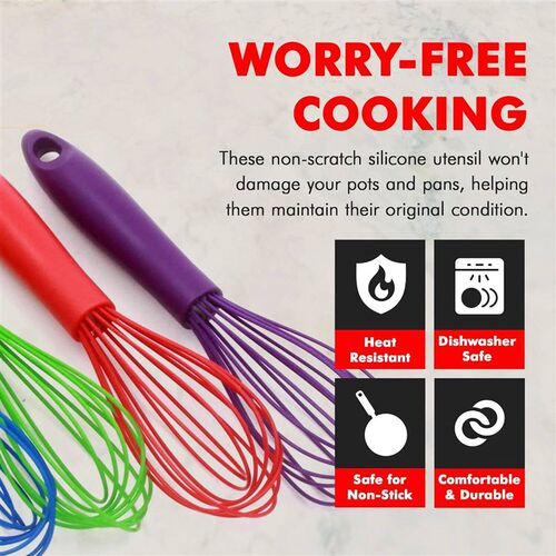 Silicone Eggs Whisk Portable Mixer Frothers Household Eggs B