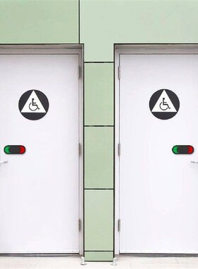 2 Pcs ID Plate Doorbell Vacant Signboard for Bathroom