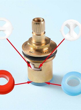 Comprehensive set of universal cold and hot water faucet cor