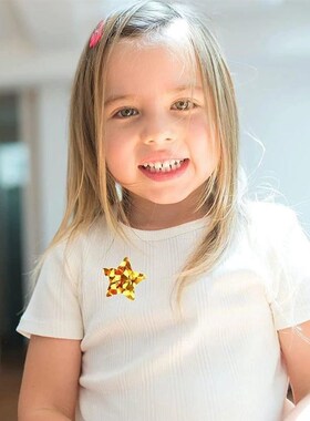 Holographic Gold Star Stickers for Kids Reward 100500Pcs