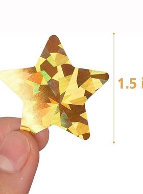 Holographic Gold Star Stickers for Kids Reward 100500Pcs