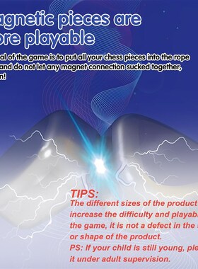 Magnetic Chess Game Magnet Game with Rope Stones Board toys