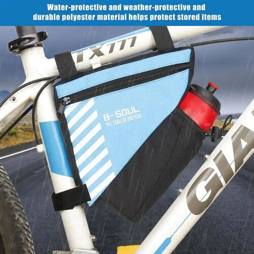 Bike Triangle Bag Waterproof Bicycle Front Frame Bottle Bag