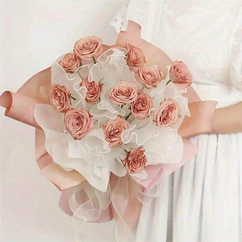 1Roll Korean Fresh Flower Wrapping Mesh Bouquet Floral Packa