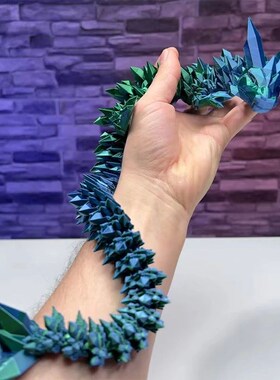 3D Printed Dragon Rotatable Articulated Dragon Crafts Statue