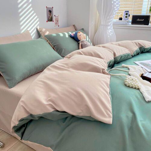 bedsheet cotton quilt duvet cover pillow cases bedding set 4