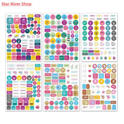 Planner Stickers for Diary Bullet Journal Accessories Sticke