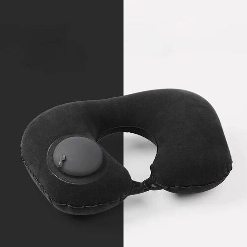 (1pc)Inflatable Pillow Travel TPU Pressed U-shaped Pillow Ou
