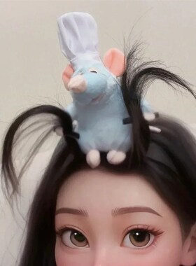 New Ratatouille Headband Cartoon Plush Doll Headband Creativ