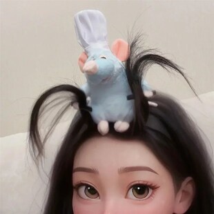 New Ratatouille Headband Cartoon Plush Doll Headband Creativ
