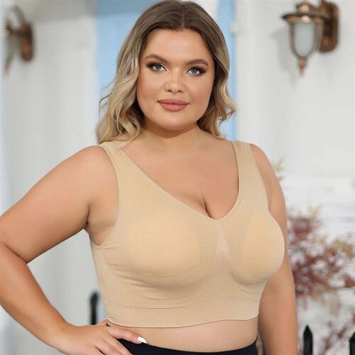 Womens Plus Size Bras with No Wire Shaping and Lifting to P