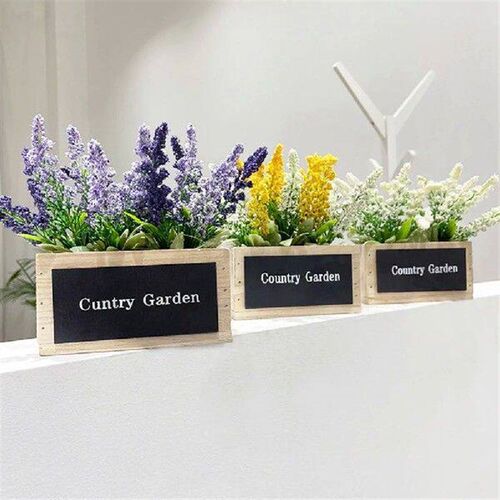 Delicate Desktop Potted Decoration Home Silk Flowers Plant