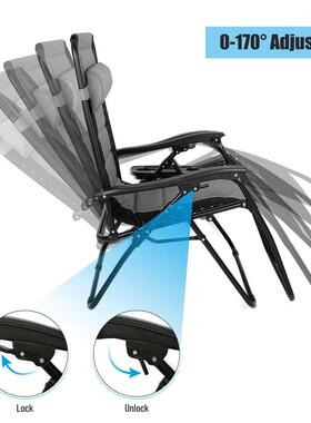 Outdoor Folding Camp Chair Backrest Portable Bed Nap Chair F