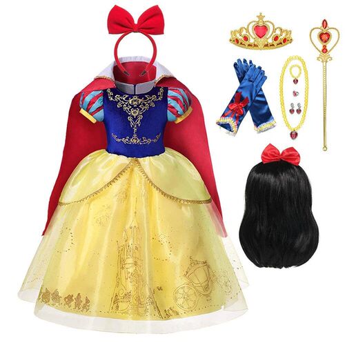 Princess Dress For Girls Snow White Cosplay Costume Puff Sle