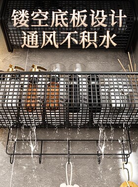 Bathroom Shelves Kitchen Wall Shelf Shower Storage Rack挂架