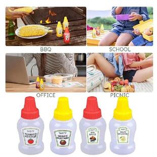 Mini Salad Tomato Sauce Bottle With Dropper Plastic