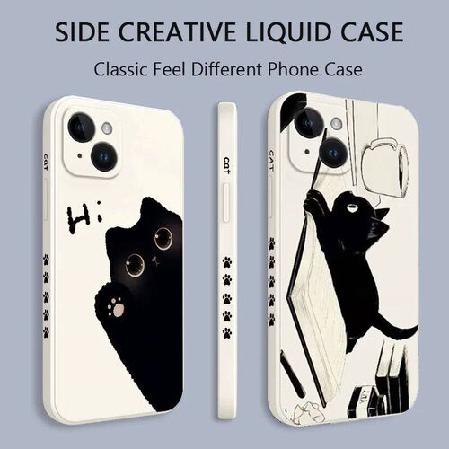 Cute Cat Silicone Case For  A53  Fundas  Galaxy S24 S23 Ultr