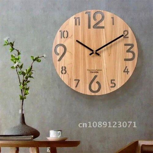 Wooden Nordic Wall C Modern Design 3D Brief Living Room