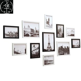 11pcs/Lot Wooden Multi Photo Frame Picture Frames Wall Hang