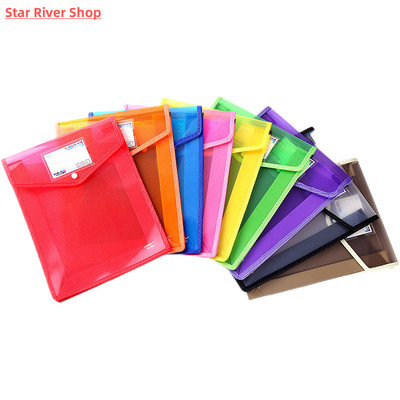 A4 A5 Plastic File Wallet Bag for Documents Envelope Expandi