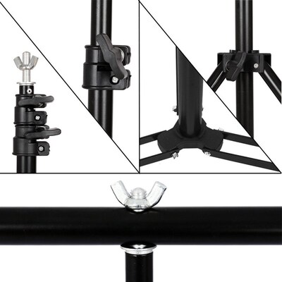 Photography Photo Studio T-Shape Backdrop Background Stand F
