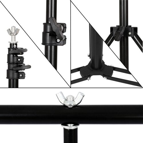 Photography Photo Studio T-Shape Backdrop Background Stand F
