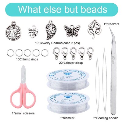 20000pcs Jewelry Making Kit Seed Beads Set 2mm Glass Beads S