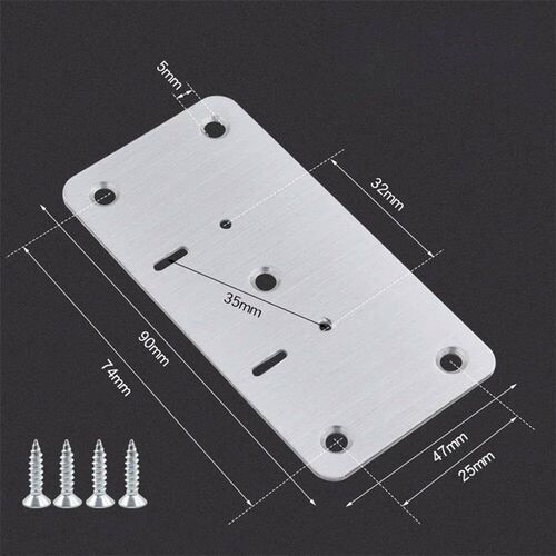 1/2/4Pair Hinge Repair Plate Cabinet Furniture Drawer Table