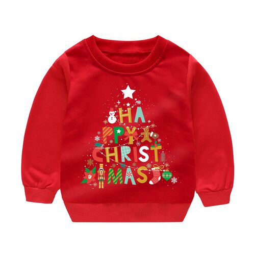 Fall Long Sleeve Girl Clothes Christmas Cartoon Santa Claus