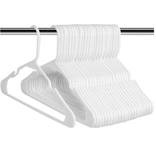Plastic Hangers Clothes Durable Space Saving Coat Home