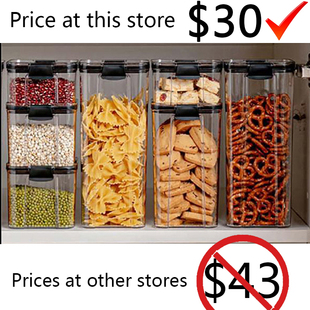 460~1800ml Stackable Storage Box Transparent Kitchen Contain