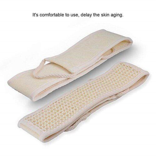 Bath Brush Massage Cleaning Bath Exfoliating Linen Back Stra