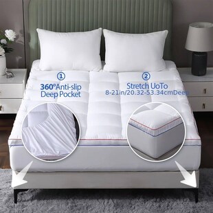 Cooling Maress Topper , Extra Thick Maress Pad Pillow Top Ma