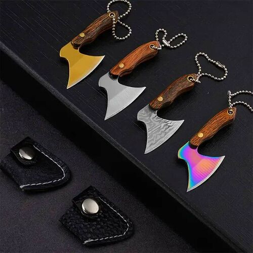 Mini Stainless Steel Small Axe Portable Key Chain, Small Kit